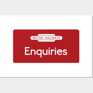 British Rail Enquiries sign Posters and Art